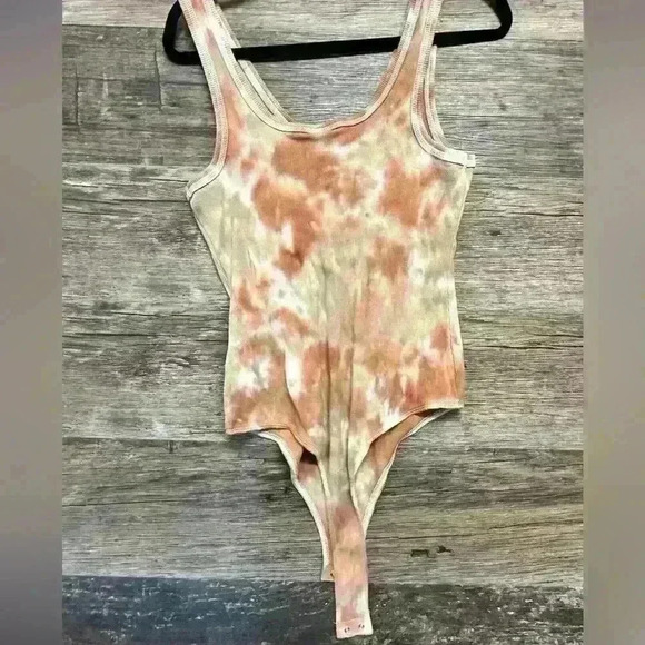 Wild Fable Tie Dye Womens Scoop Neck Sleeveless Bodysuit Size Large - Picture 2 of 4
